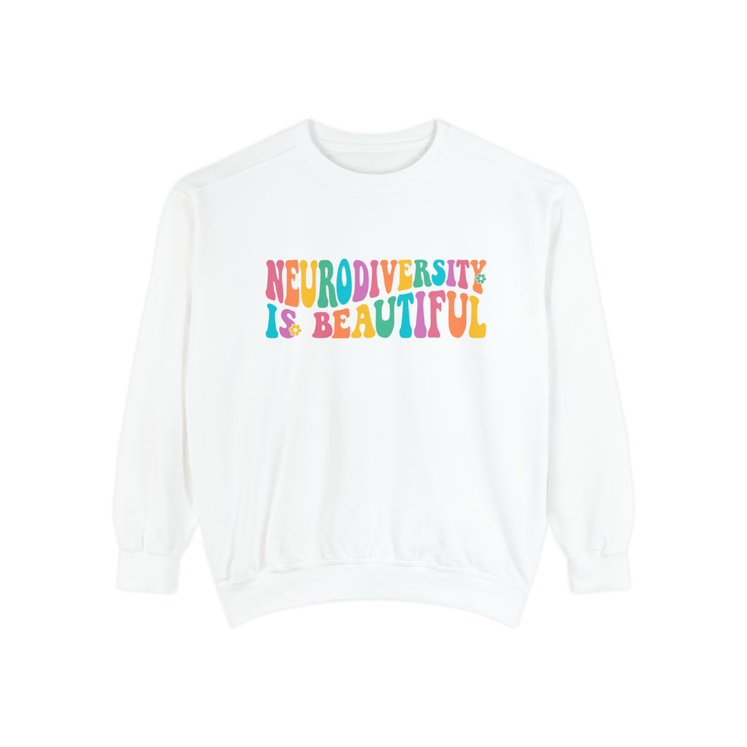 Comfort Colors Neurodiversity is Beautiful Groovy Sweatshirt