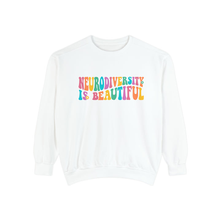 Comfort Colors Neurodiversity is Beautiful Groovy Sweatshirt