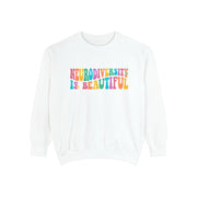 Comfort Colors Neurodiversity is Beautiful Groovy Sweatshirt