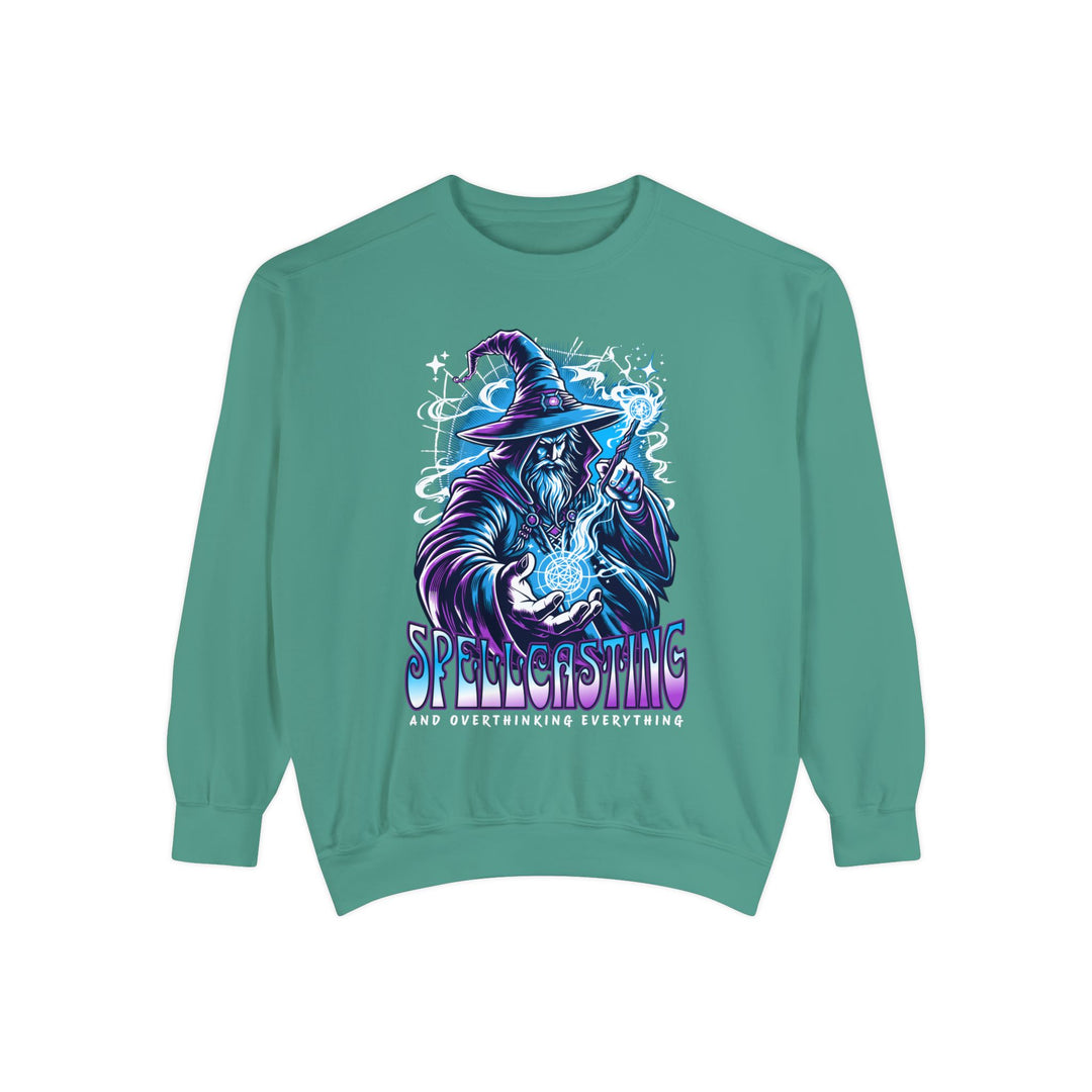 Adult Spellcasting and Overthinking Everything Comfort Colors Sweatshirt