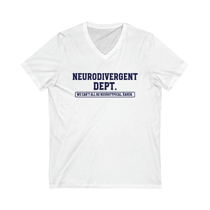 Neurodivergent Dept. V-Neck Tee