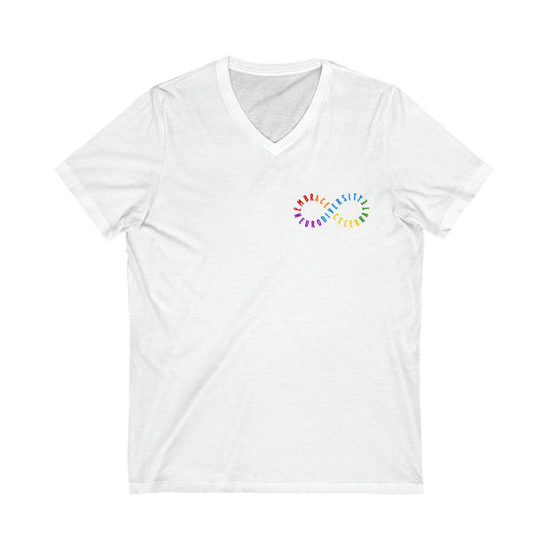 Embrace and Celebrate Neurodiversity V-Neck Tee