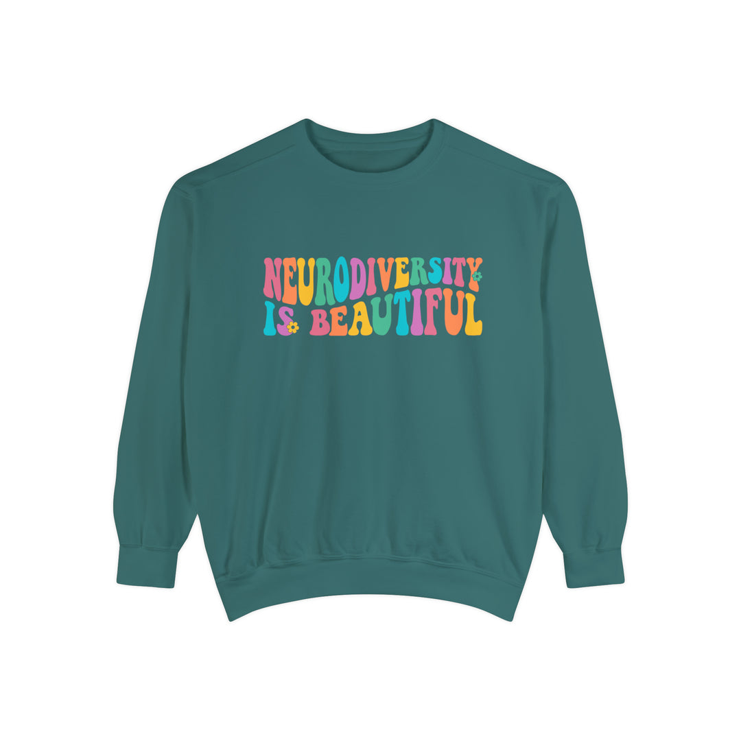 Comfort Colors Neurodiversity is Beautiful Groovy Sweatshirt