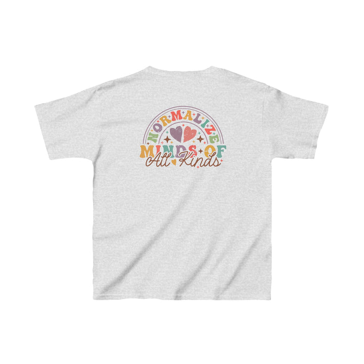 Kids Normalize  Minds of all Kinds Rainbow Front and Back Tee