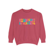 Comfort Colors Neurodiversity is Beautiful Groovy Sweatshirt