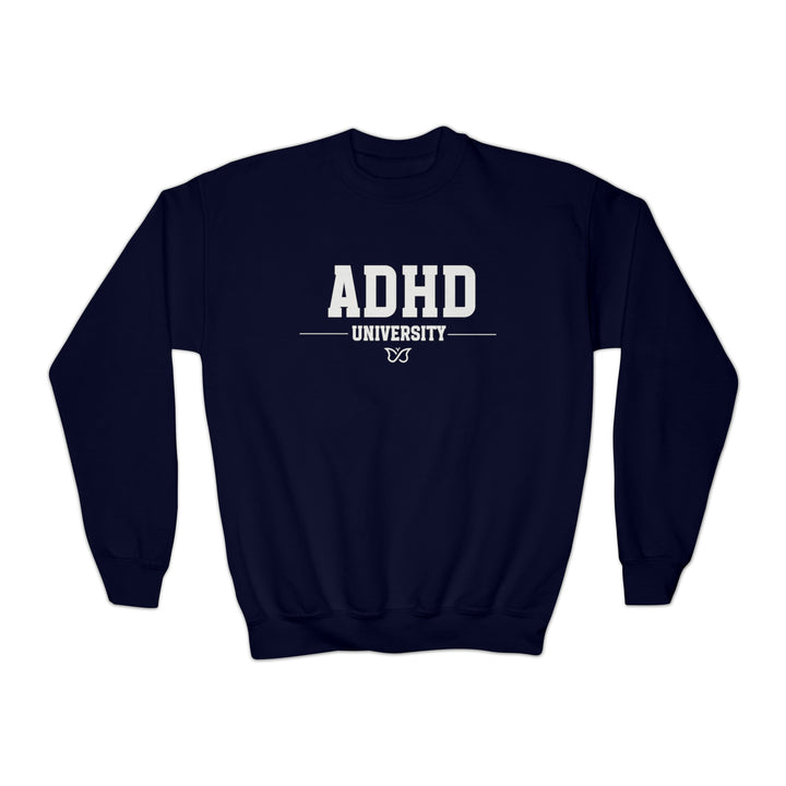 Kids ADHD University Butterfly Symbol Sweatshirt