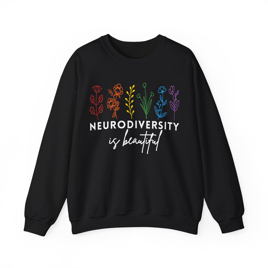 Adult Neurodiversity Is Beautiful Flowers Sweatshirt