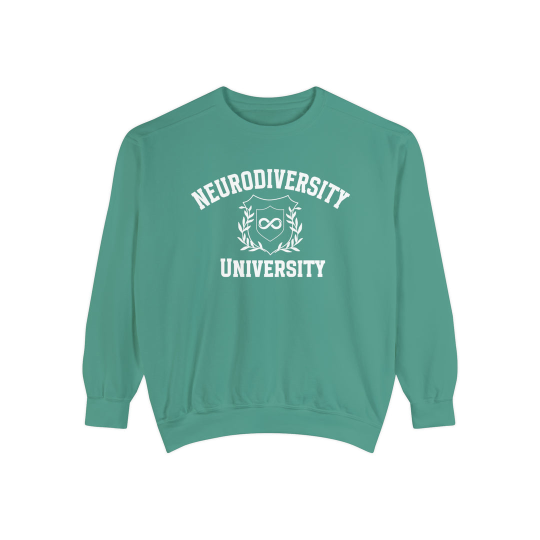 Adult Comfort Colors Neurodiversity University Infinity Symbol Sweatshirt