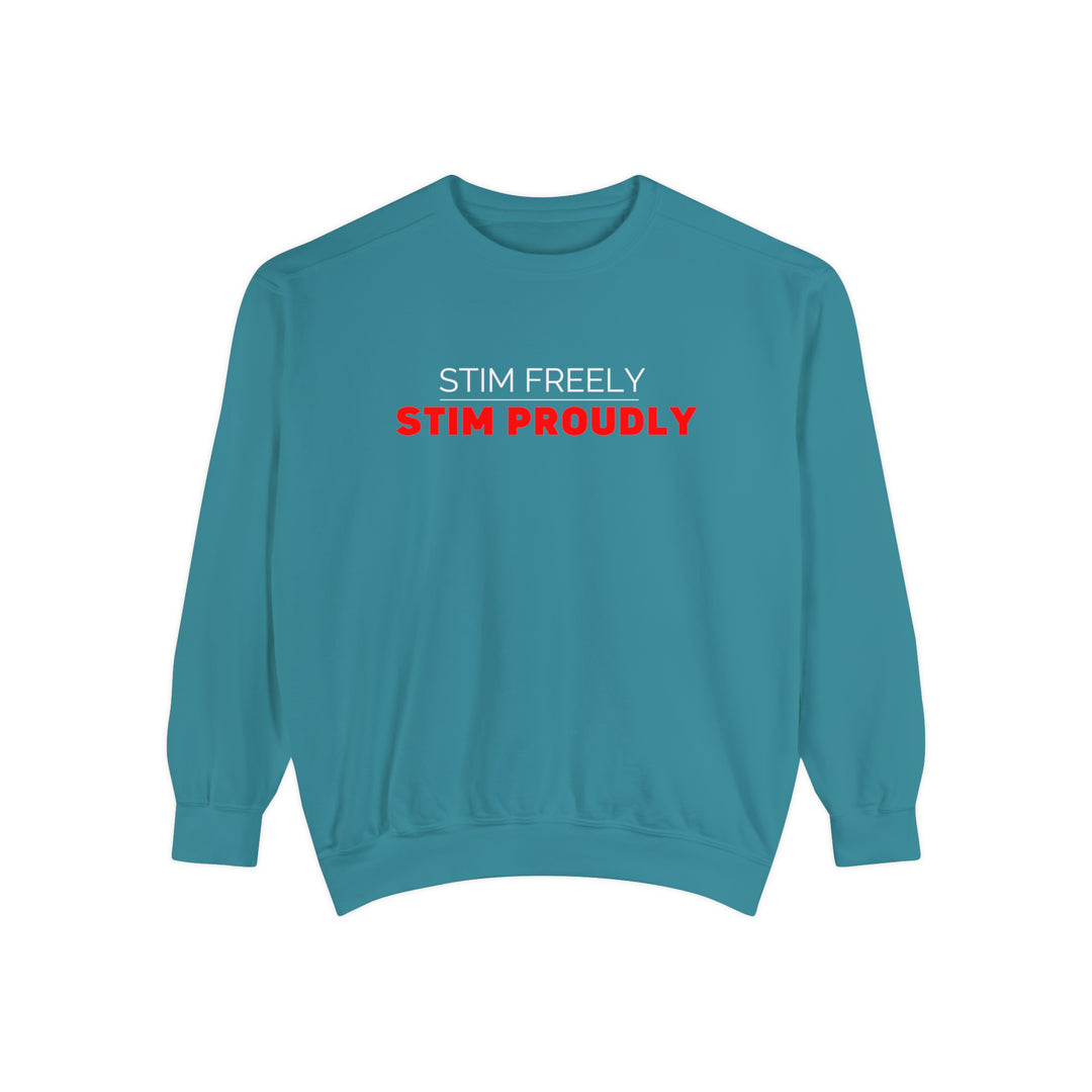 Comfort Colors Stim Freely Stim Proudly Sweatshirt