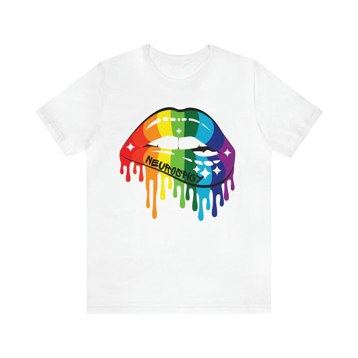 Neurospicy Rainbow Lips Tee