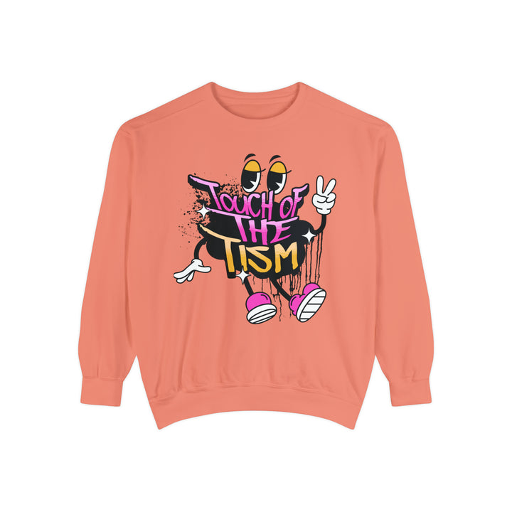 Adult Touch of the Tism Graffiti  Comfort Colors Sweatshirt