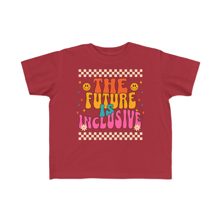 Toddler's  Groovy The Future is Inclusive Tee