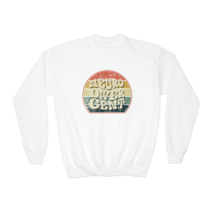 Kids Groovy Retro Neurodivergent Sweatshirt