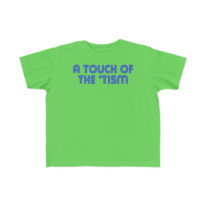 Toddler's Touch of the Tism Line Letters Tee