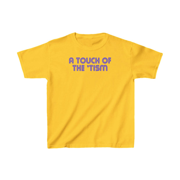 Kids Touch of the Tism Line Letters Tee