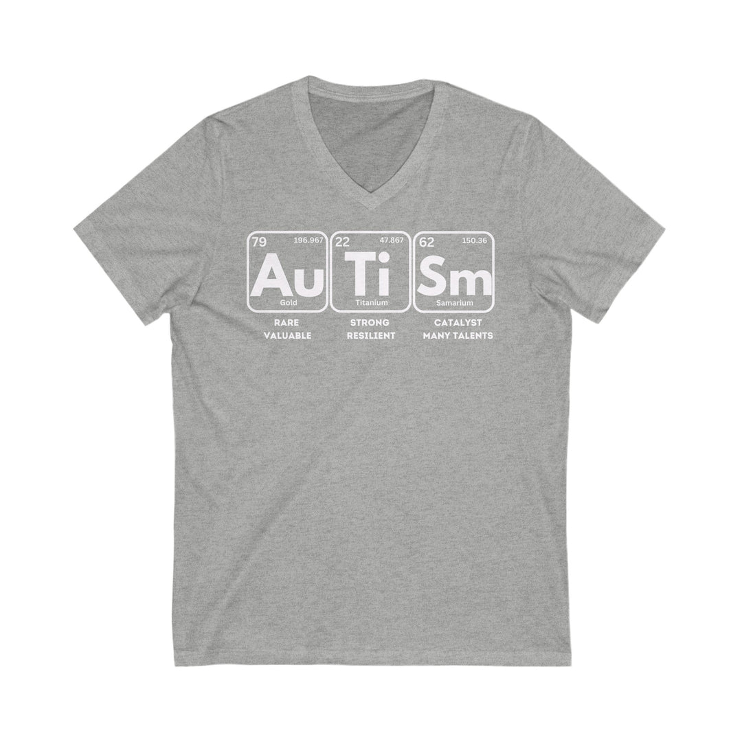 Adult Autism Elements V-Neck Tee