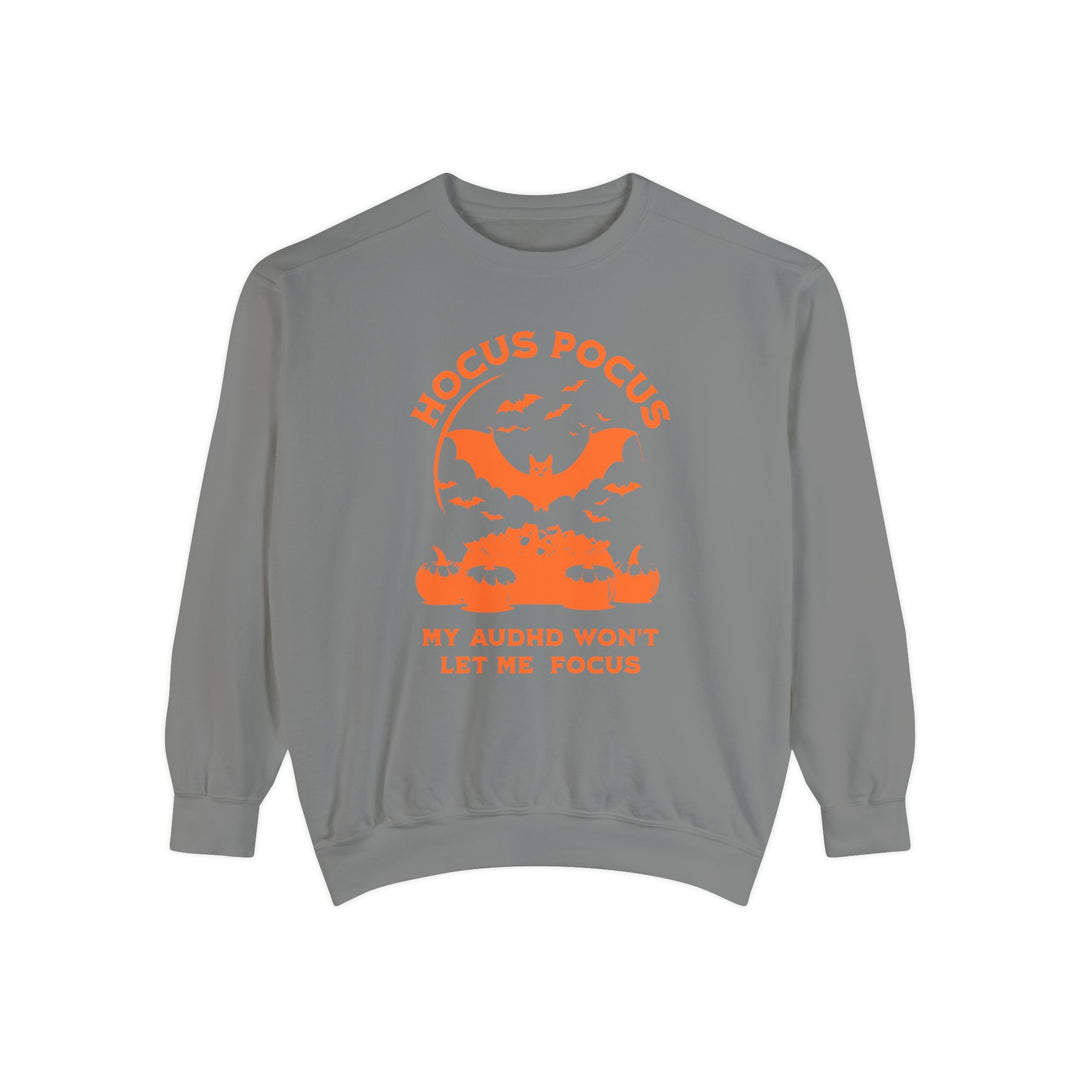 Adult Hocus Pocus My AuDHD Wont Let Me Focus Comfort Colors Sweatshirt