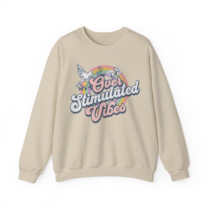 Adult Over Stimulated Vibes Sweatshirt