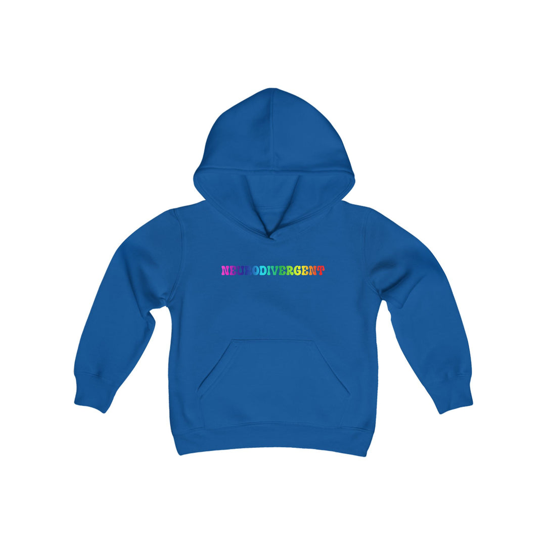 Kids Groovy Rainbow Neurodivergent Hoodie Sweatshirt