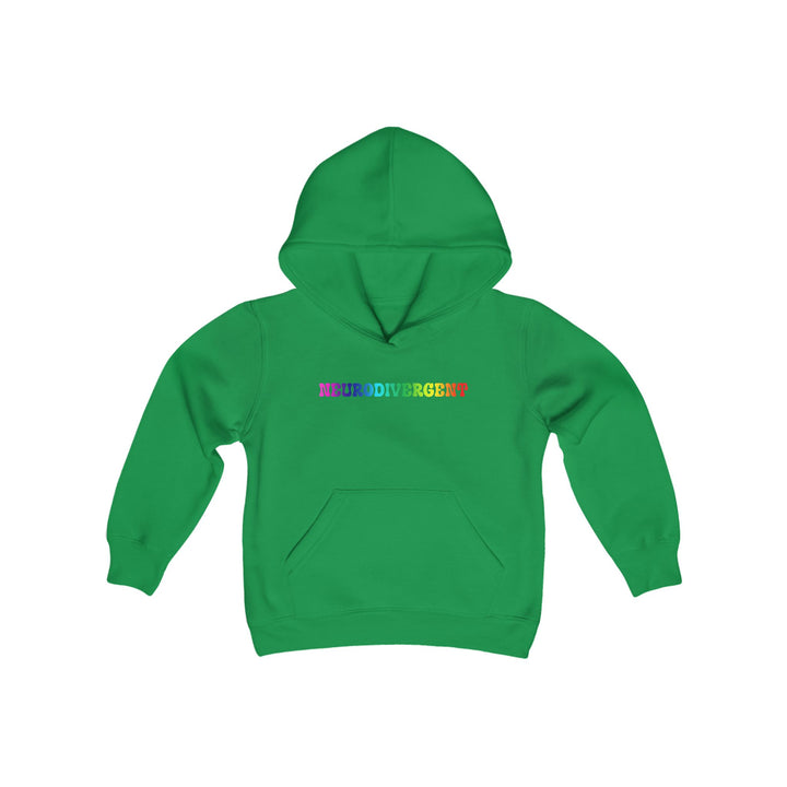 Kids Groovy Rainbow Neurodivergent Hoodie Sweatshirt