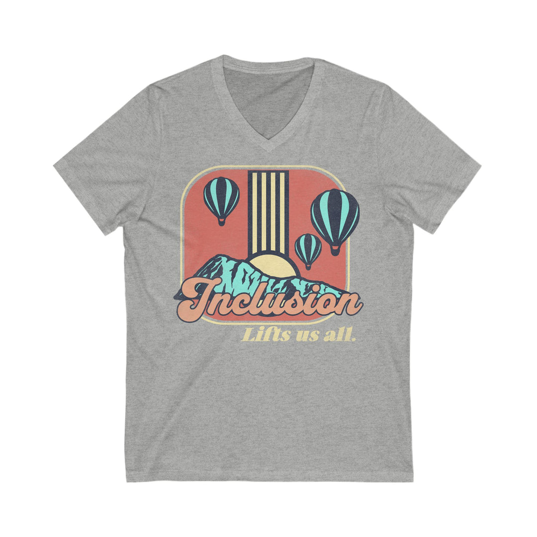 Adult Inclusion Lifts Us All V-Neck Tee