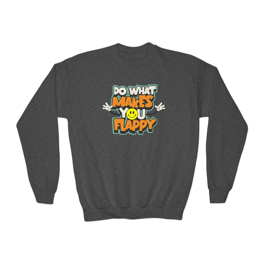 Kids Do What Makes You Flappy Smiley Arms Sweatshirt