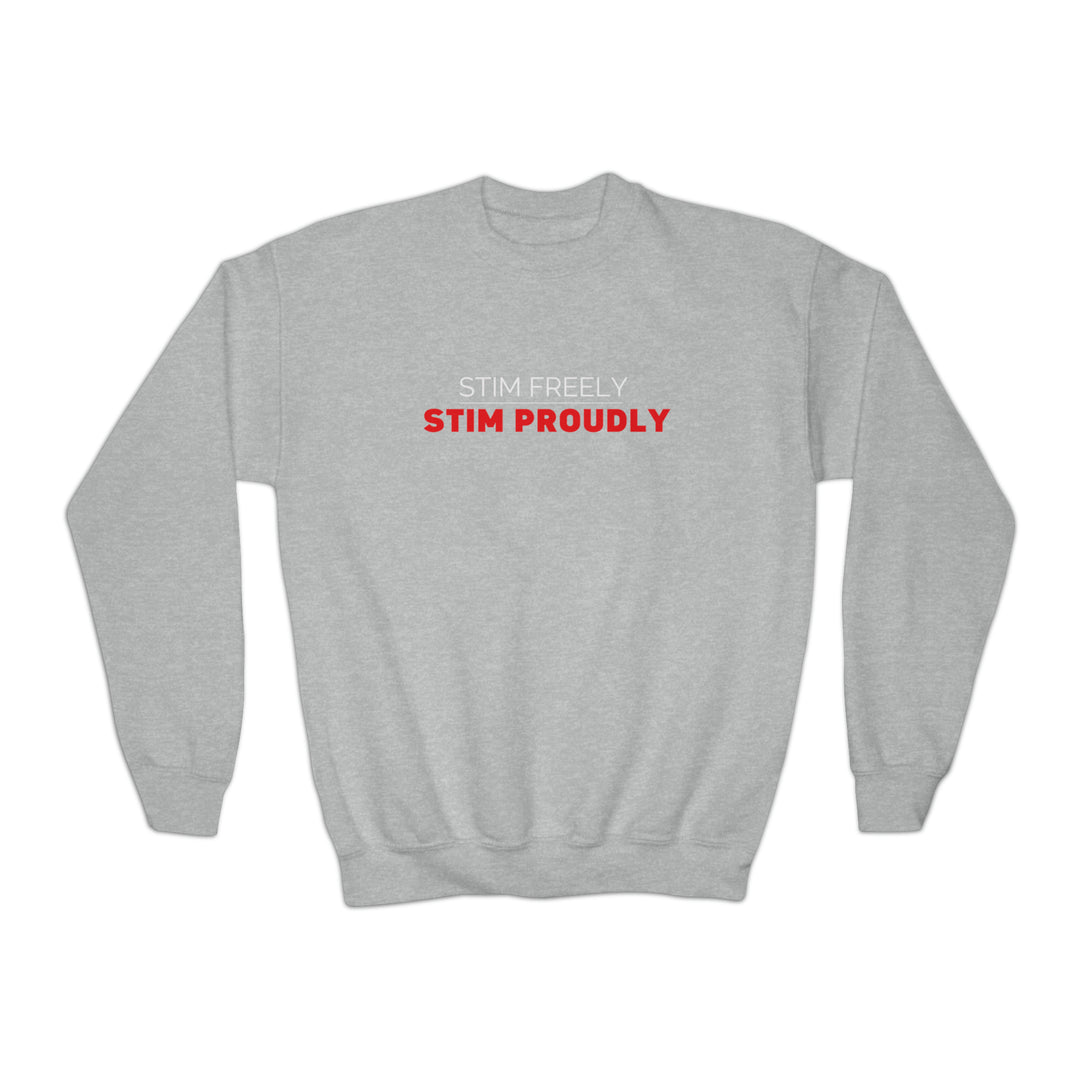 Kids Stim Freely Stim Proudly Sweatshirt