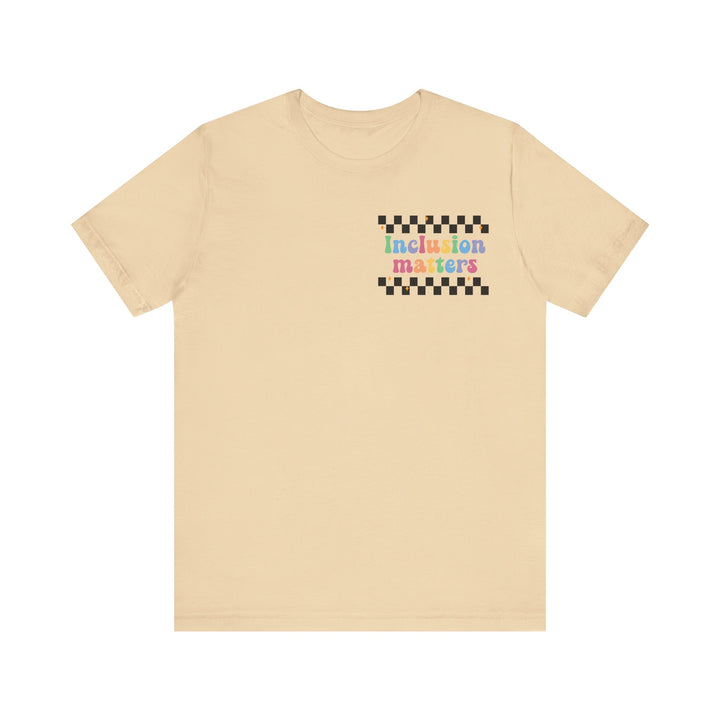 Adult Inclusion Matter Checkerboard Front and Back Tee