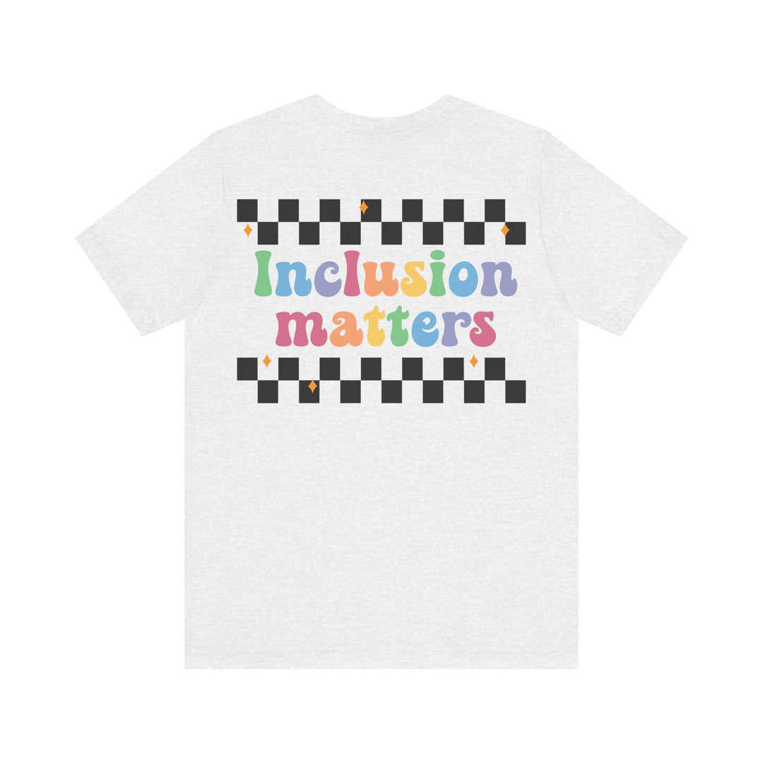 Adult Inclusion Matter Checkerboard Front and Back Tee