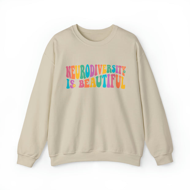 Neurodiversity is Beautiful Groovy Sweatshirt