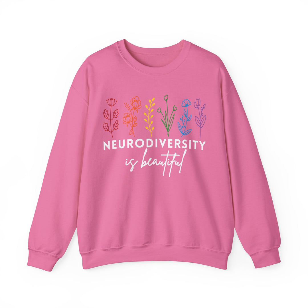 Adult Neurodiversity Is Beautiful Flowers Sweatshirt