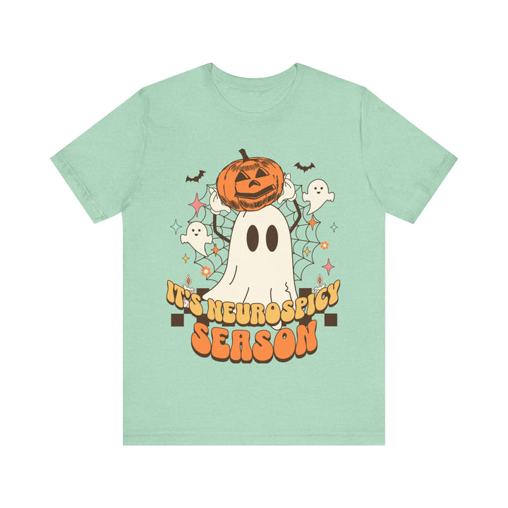 Adult Its Neurospicy Season Ghost and Pumpkin Tee