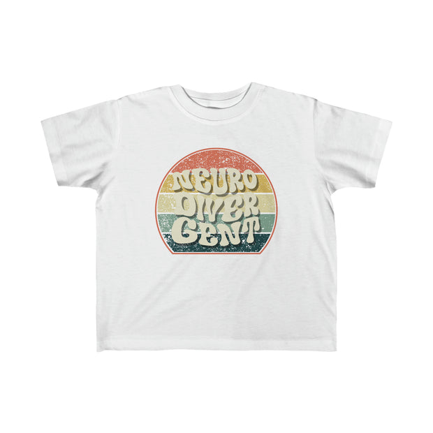 Toddler's Groovy Retro Neurodivergent Tee