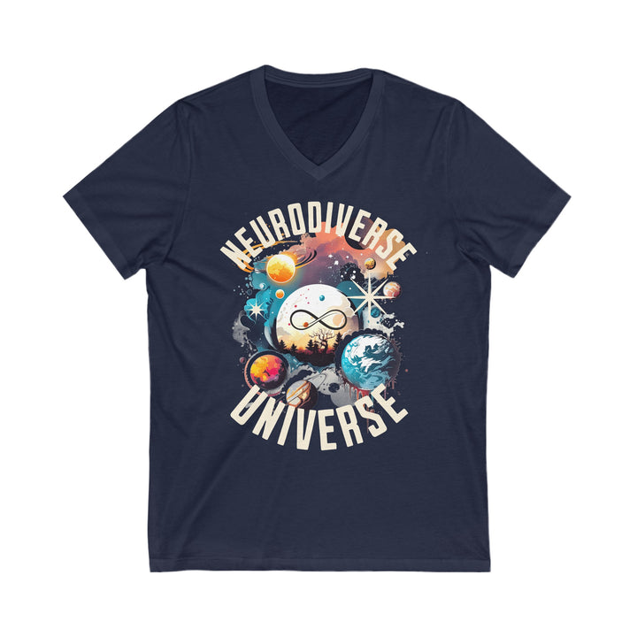 Adult Neurodiverse Universe V-Neck Tee