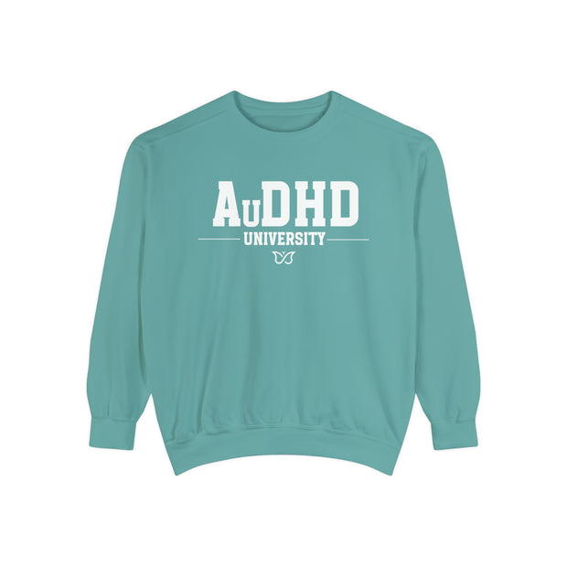 Comfort Colors AuDHD University Butterfly Symbol Sweathshirt