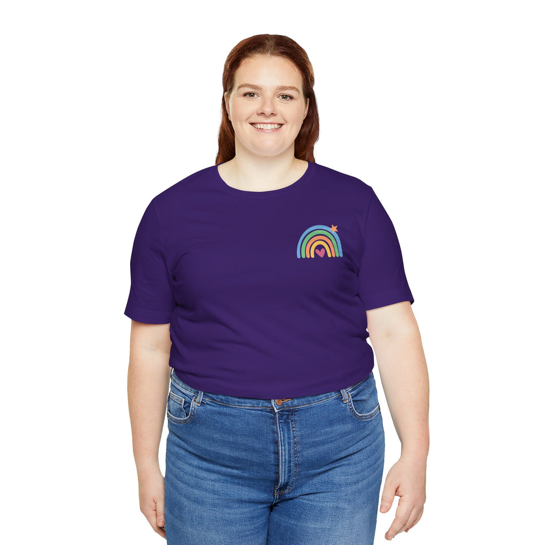 Adult Live Love Be Inclusive Front and Back Tee