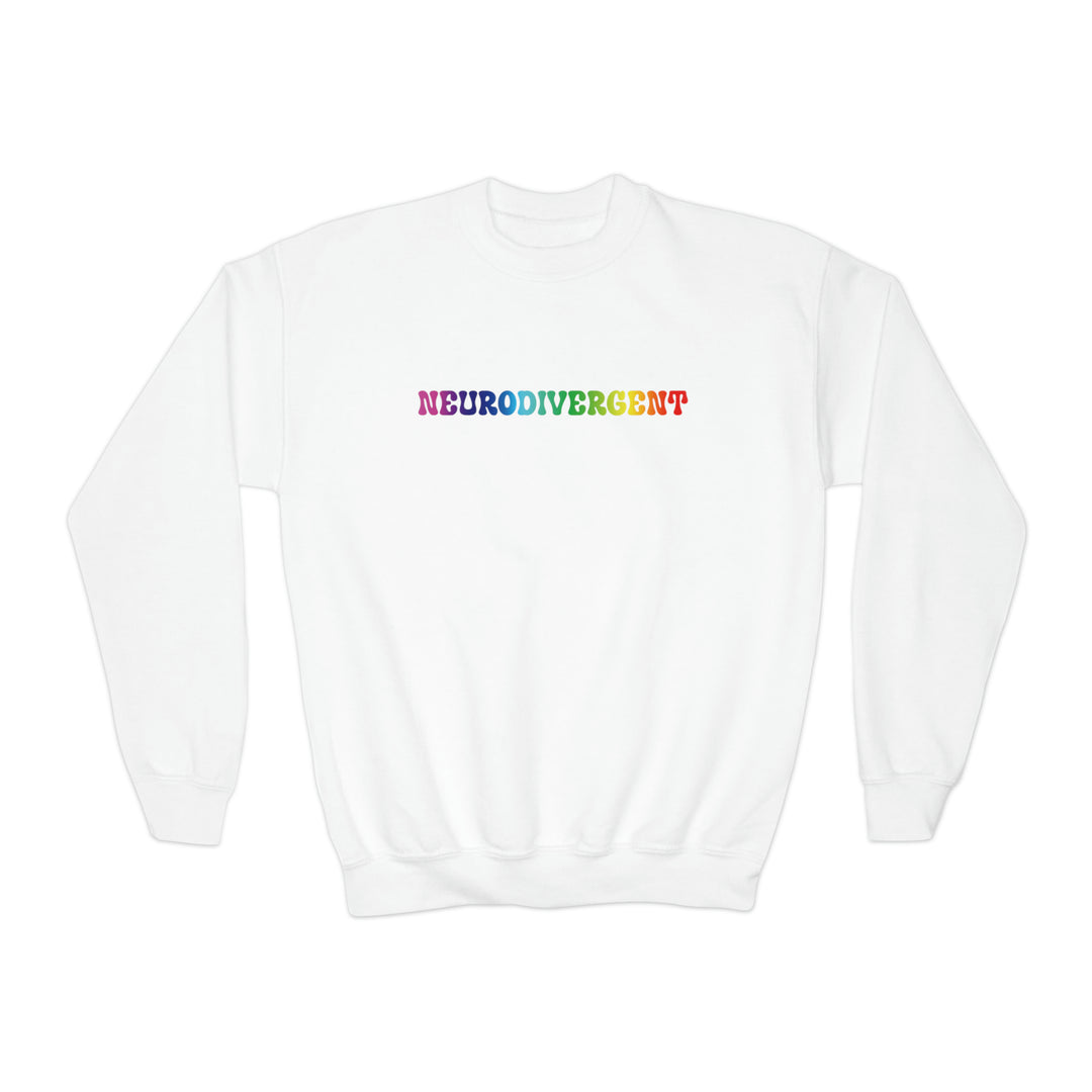 Kids Groovy Rainbow Neurodivergent Sweatshirt