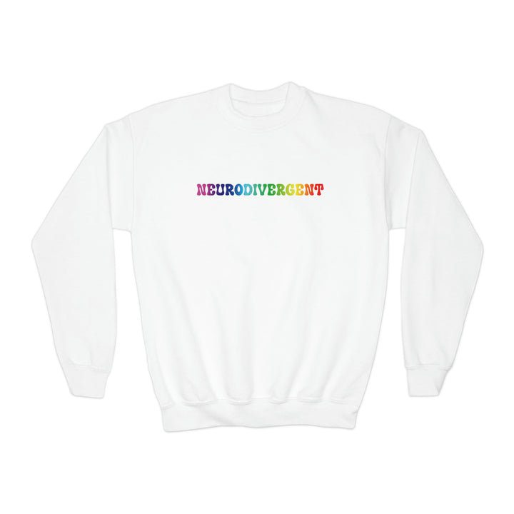 Kids Groovy Rainbow Neurodivergent Sweatshirt