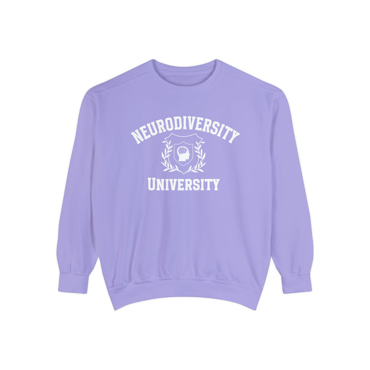 Adult Comfort Colors Neurodiversity University Beautiful Mind  Sweatshirt