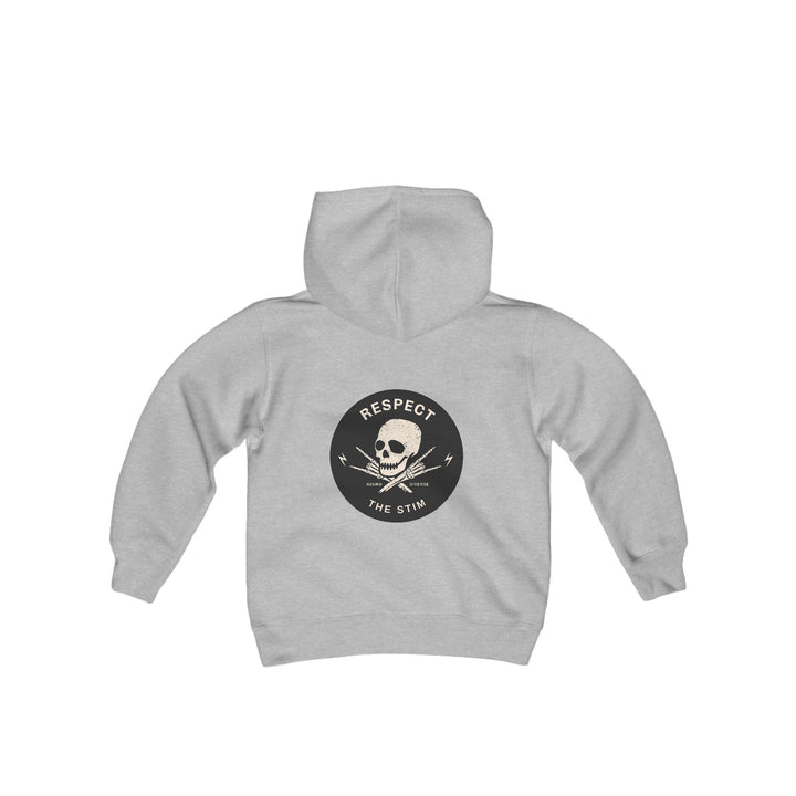 Kids Respect the Stim Skull Front and Back Hoodie Sweatshirt