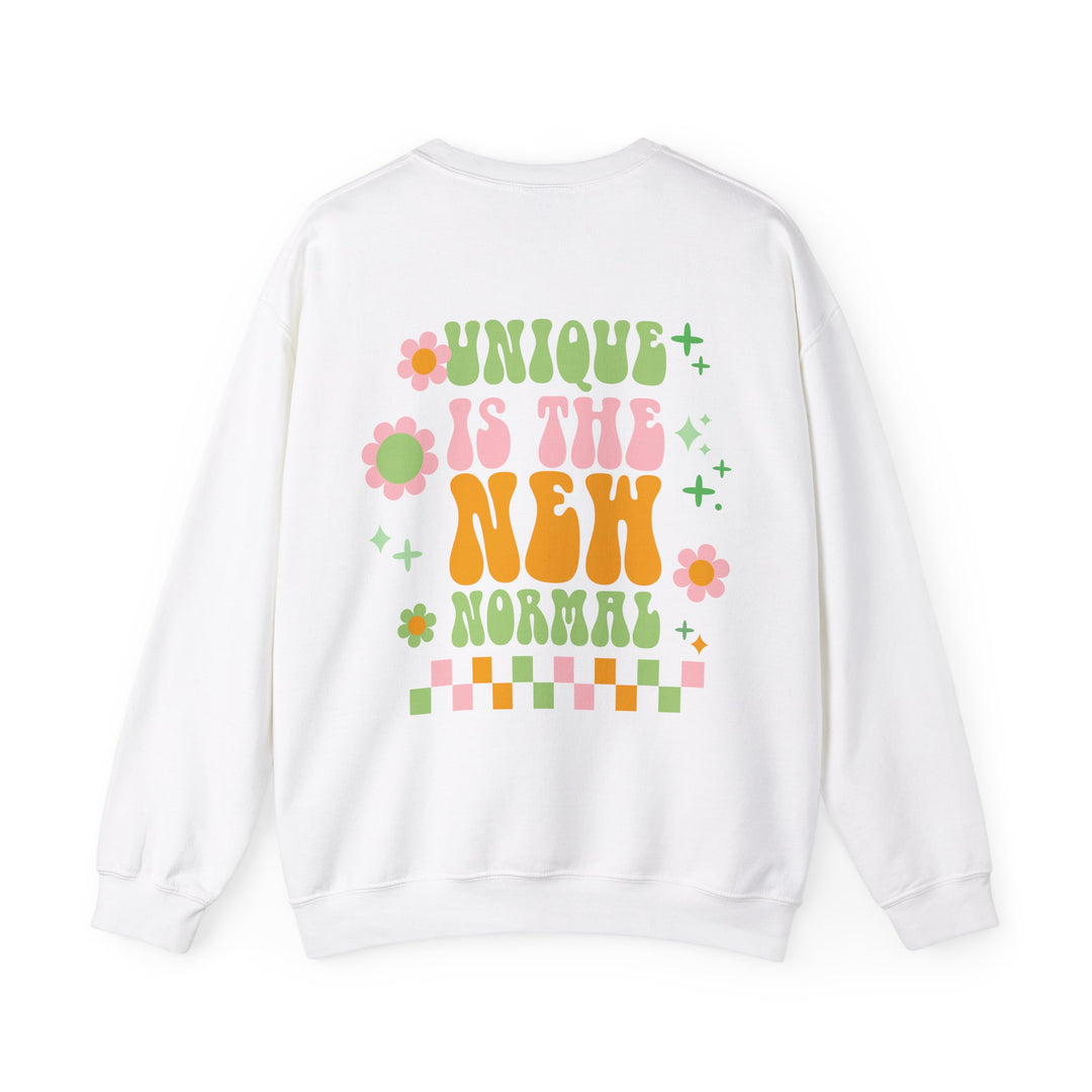 Adult Unique is the New Normal Front and Back Sweatshirt