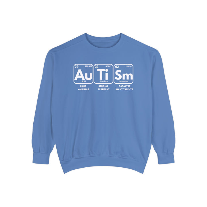 Adult Autism Elements Comfort Colors Sweatshirt