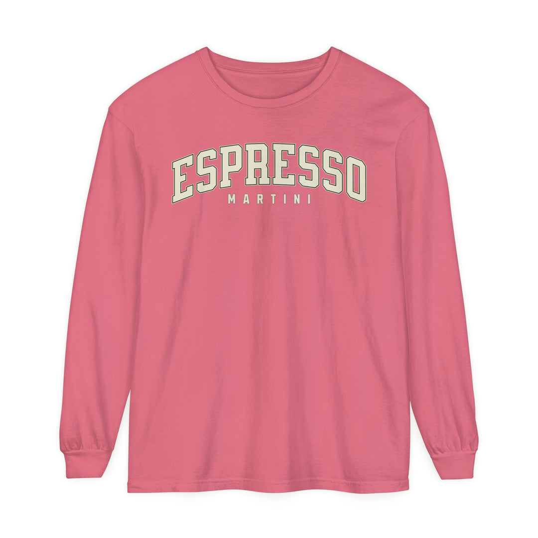 Espresso Martini Garment-dyed Long Sleeve T-Shirt