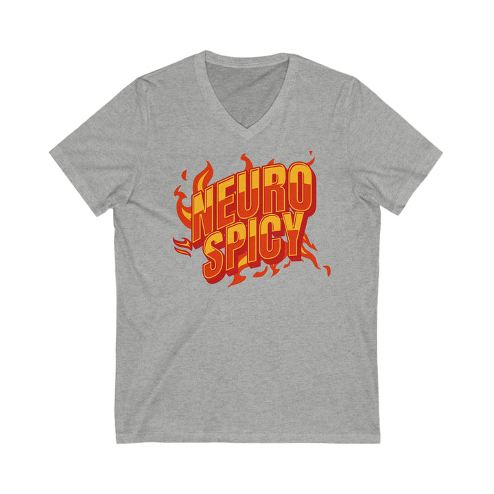 NeuroSpicy Flames Adult V-Neck Tee