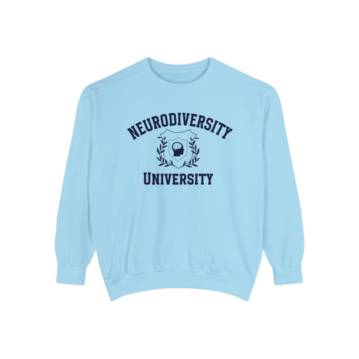 Adult Comfort Colors Neurodiversity University Beautiful Mind  Sweatshirt