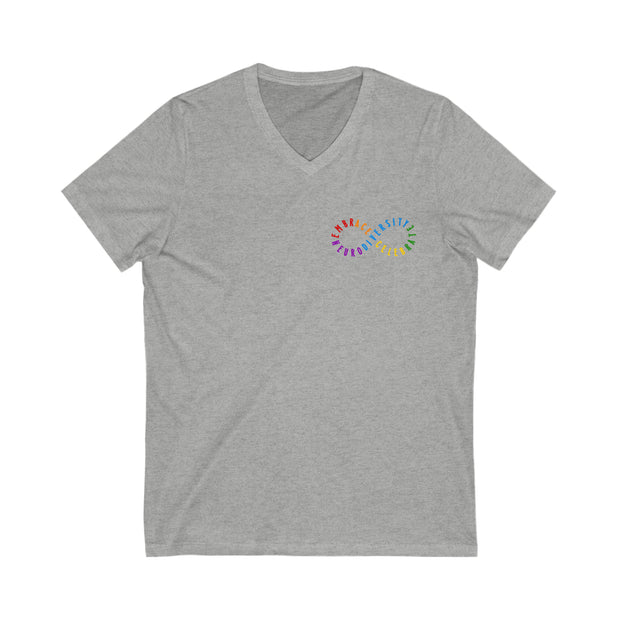 Embrace and Celebrate Neurodiversity V-Neck Tee