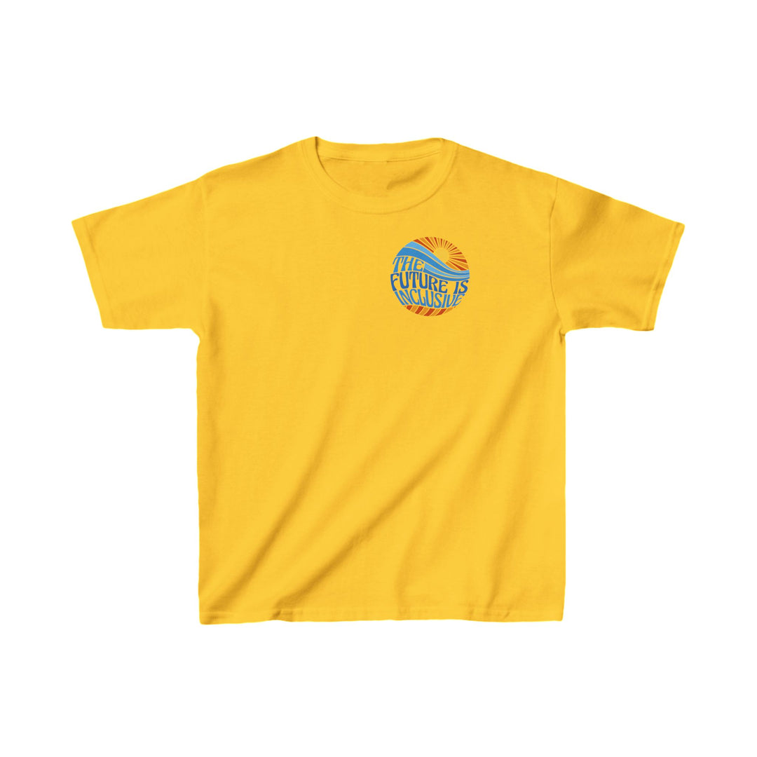 Kids The Future Is Inclusive Groovy Sun Tee