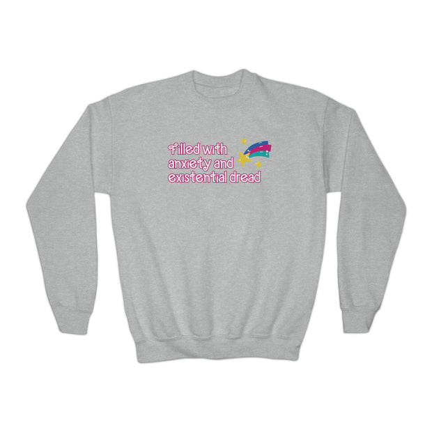 Kids Anxiety and Existential Dread Doll Sweatshirt