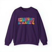 Neurodiversity is Beautiful Groovy Sweatshirt