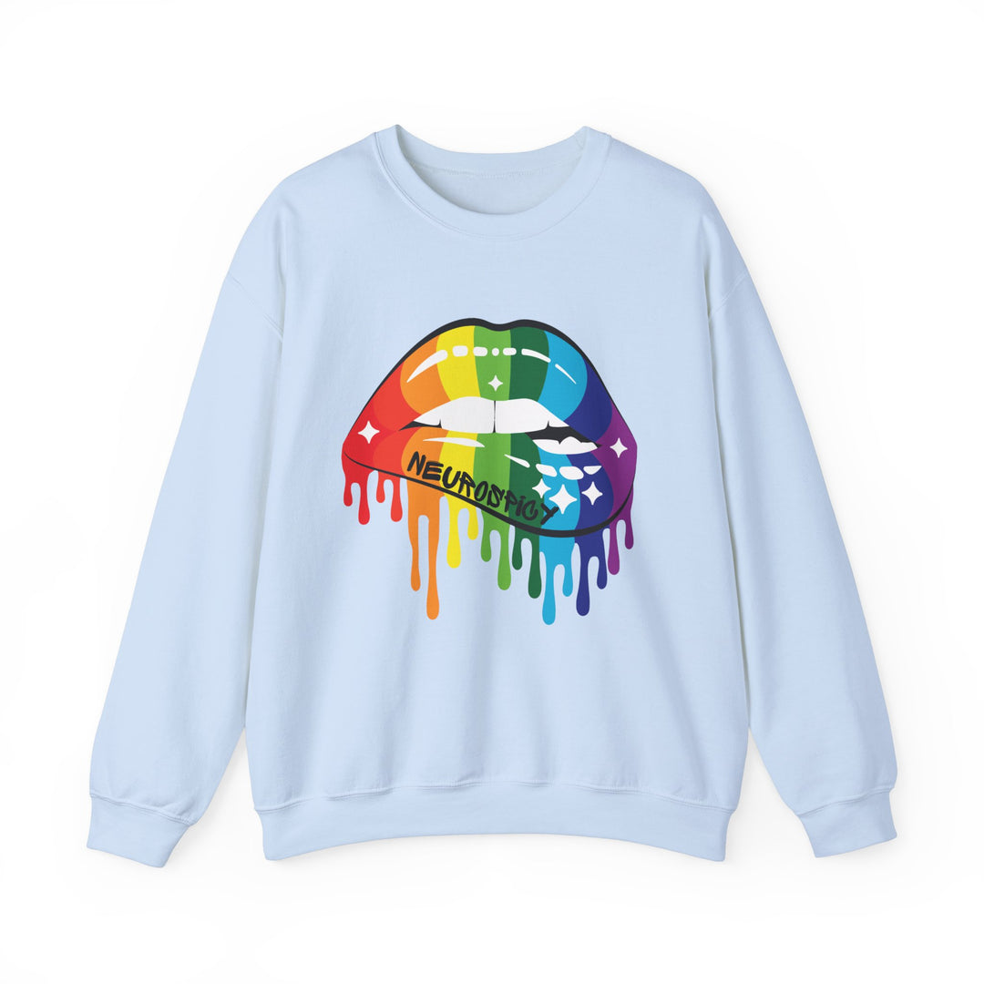 Neurospicy Rainbow Lips Sweatshirt